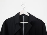 Yohji Yamamoto Wool Gabardine Backzip Coat