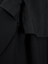 Yohji Yamamoto Wool Gabardine Backzip Coat