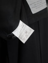 Yohji Yamamoto Wool Gabardine Backzip Coat