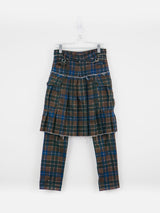 Undercover SS03 Distressed Tartan Set w/ Kilted Trouser & Shirt