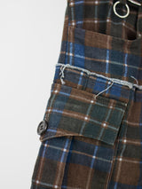 Undercover SS03 Distressed Tartan Set w/ Kilted Trouser & Shirt