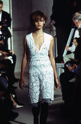 Helmut Lang SS96 Hooded Floral Lace Dress