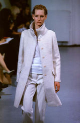 Helmut Lang AW97 Alpaca Fur High Collar Parka